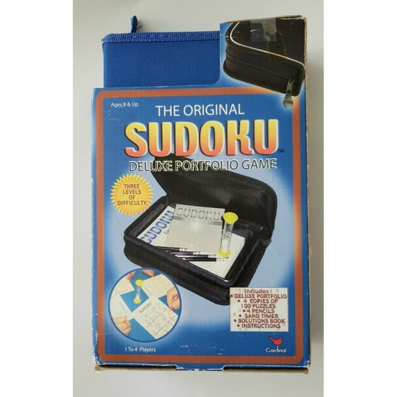 Cardinal Game The Original Sudoku Deluxe Portfolio Game 2005 Unused - Picture 2 of 5